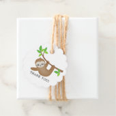 Sweet Sloth Baby Shower Gevor Geschenkmarke Geschenkanhänger (Beispiel)