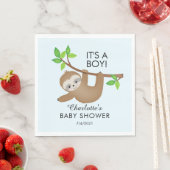 Sweet Sloth Es ist ein Baby-Duschpapier Napkins Serviette (Beispiel)