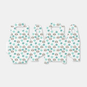 Sweet Sloth Floral Pattern Geschenkschachtel (Ungefaltet)