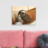 Sweet Sloth Leinwanddruck (Insitu (Wohnzimmer))