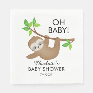 Sweet Sloth OH BABY Baby Schuhpapier Napkins Serviette