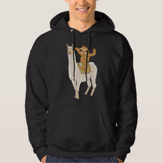 Sweet Sloth Rides Alpaca Hoodie