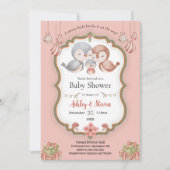 Sweet Small Birdie Baby Dusche Einladung (Vorderseite)