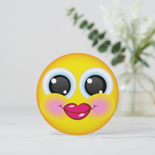 Sweet Smile Round Einladung - SRF (Stehend Vorderseite)