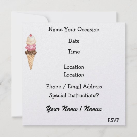 Sweet Smile! - SRF Einladung (Rückseite)