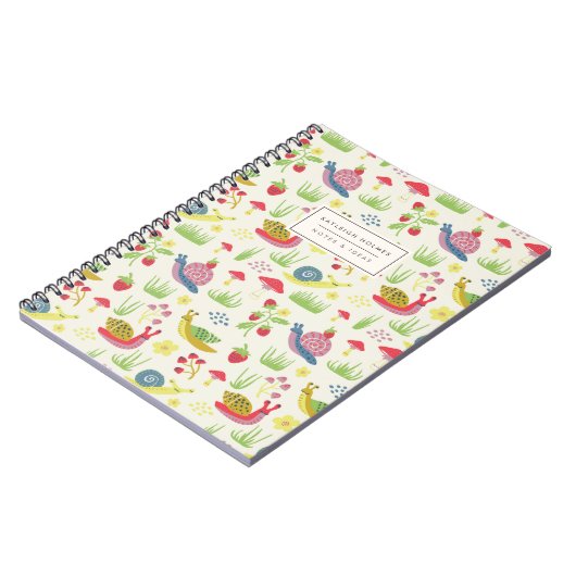 Sweet Snails Cotgcore-Notebook Notizblock (Linke Seite)