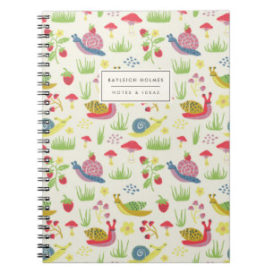 Sweet Snails Cotgcore-Notebook Notizblock