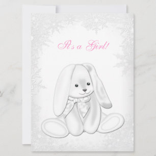 Sweet Snowflake Winter Wonderland Babydusche Einladung