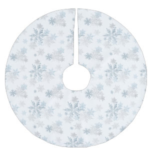 Sweet Snowflake Winter Wonderland Baumrock Polyester Weihnachtsbaumdecke