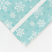 Sweet Snowman Personalize Name Christmas Baby Fleecedecke (Ecke)