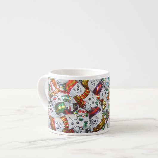 Sweet Snowmen Espresso Tasse (Vorderseite Links)