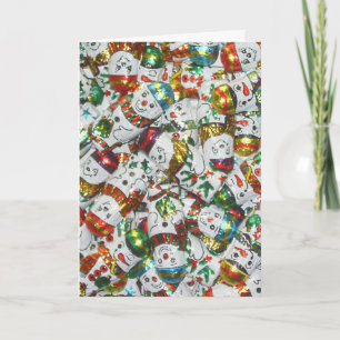 Sweet Snowmen Frohe Weihnachten in Textportrait