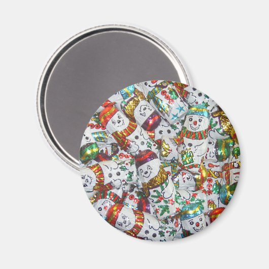 Sweet Snowmen Magnet (Vorderseite/Rückseite)