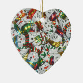 Sweet Snowmen Ornament Herz (Rechts)
