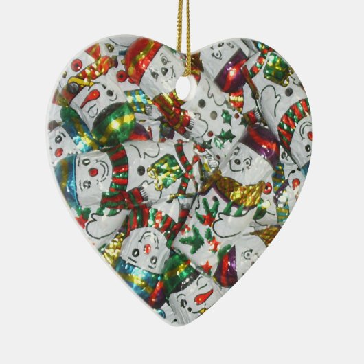Sweet Snowmen Ornament Herz (Rechts)