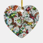 Sweet Snowmen Ornament Herz (Vorne)