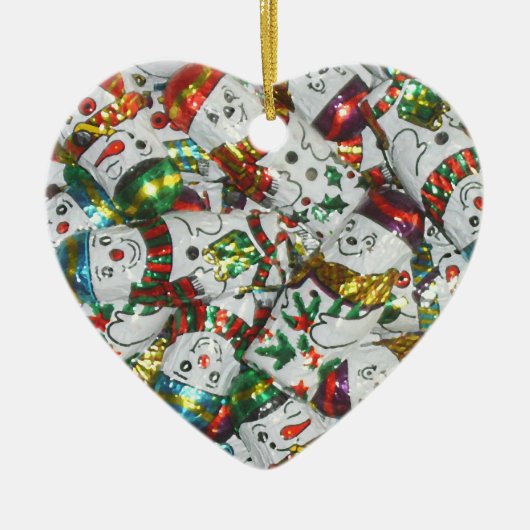 Sweet Snowmen Ornament Herz (Vorne)