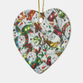 Sweet Snowmen Ornament Herz (Links)