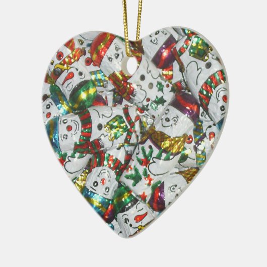 Sweet Snowmen Ornament Herz (Links)