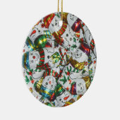 Sweet Snowmen Ornament rund (Rechts)