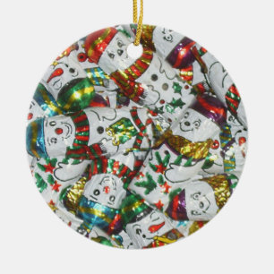 Sweet Snowmen Ornament rund