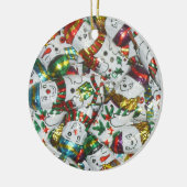 Sweet Snowmen Ornament rund (Links)