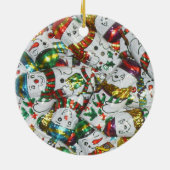 Sweet Snowmen Ornament rund (Hinten)
