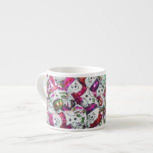 Sweet Snowmen Pink Espresso Tasse