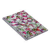 Sweet Snowmen Pink Notebook Notizblock (Rechte Seite)
