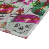 Sweet Snowmen Pink-Schnittpappe Schneidebrett (Ecke)