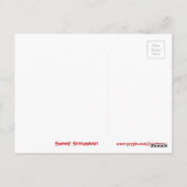 Sweet Snowmen Postkarte horizontal (Rückseite)