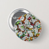 Sweet Snowmen-Taste Button (Vorne & Hinten)