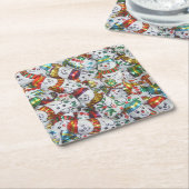 Sweet Snowmen Untersetzer Set Platz (angewinkelt)