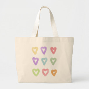 Sweet Soft Hübsch Pastel Soft Heart Tasche