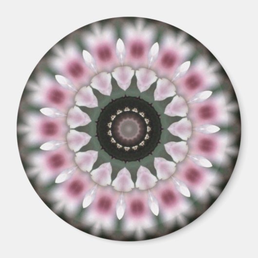Sweet Soft Pink Mandala Magnet (Vorne)