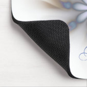 Sweet Soft Simple White Blue Kaffee Blume ähnlich Mousepad (Ecke)