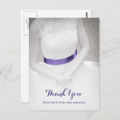 Sweet Something Blue Sash Brautparty Vielen Dank Postkarte (Vorne/Hinten)