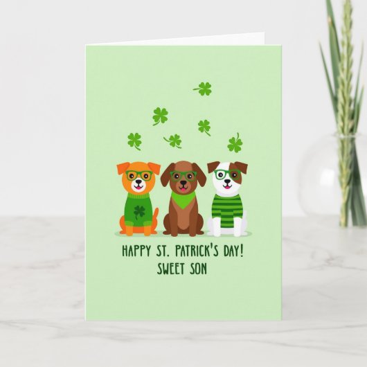 Sweet Son Happy St Patricks Day Card Karte (Vorderseite)
