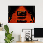 Sweet Soul Blues Guitar 36 x 24 Poster (Heimbüro)