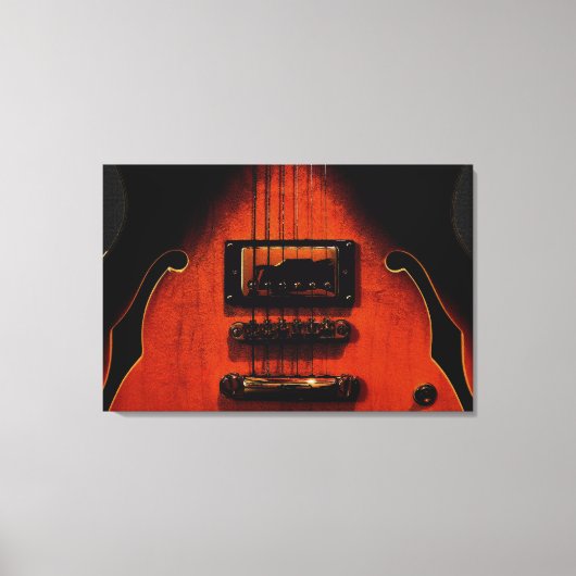 Sweet Soul Blues Guitar Stretched Canvas Print Leinwanddruck (Vorderseite)