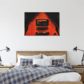Sweet Soul Blues Guitar Stretched Canvas Print Leinwanddruck (Insitu (Schlafzimmer))