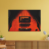 Sweet Soul Blues Guitar Stretched Canvas Print Leinwanddruck (Insitu (Wohnzimmer))