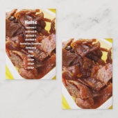 Sweet & Sour Dried Ham [Muu Wan] Visitenkarte (Vorne/Hinten)