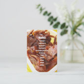 Sweet & Sour Dried Ham [Muu Wan] Visitenkarte (Stehend Vorderseite)