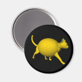 Sweet-Sour-Lemon-Katze Magnet (Vorderseite/Rückseite)