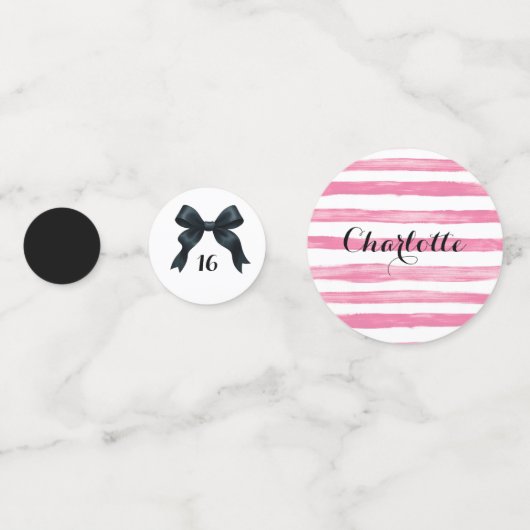 Sweet Southern Birthday Bow Confetti - bearbeitbar Konfetti (Rückseiten)