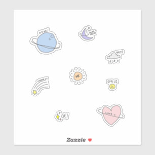 Sweet Space Sticker Set Okpeach