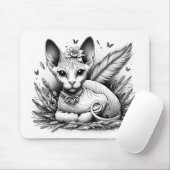 Sweet Sphynx Cat Mousepad (Mit Mouse)