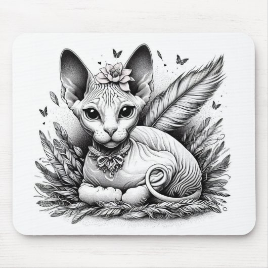 Sweet Sphynx Cat Mousepad (Vorne)