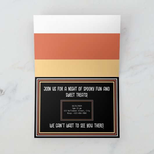 Sweet & Spooky Einladung (Innenseite)